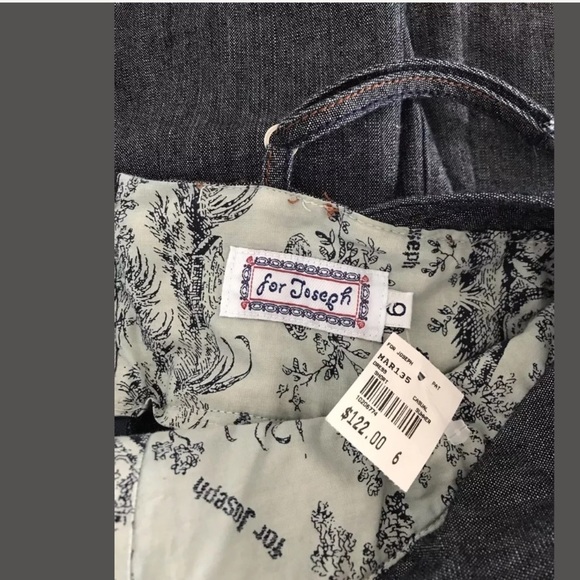 For Joseph | Designer Denim Dress  Empire Waist - Picture 8 of 8